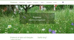 Desktop Screenshot of pratensis.se