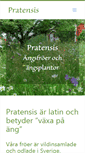 Mobile Screenshot of pratensis.se